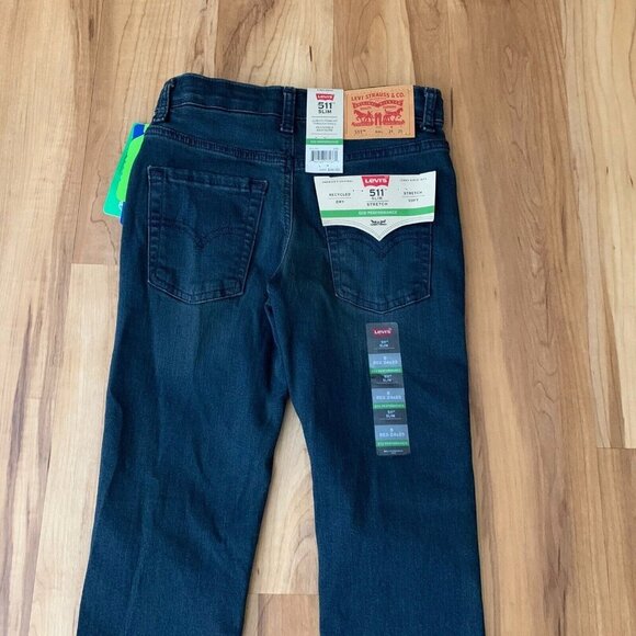 Levi's Boys' 511 Slim Fit Eco Performance Jeans Size 8 Regular 24” x 25” New - Picture 4 of 10